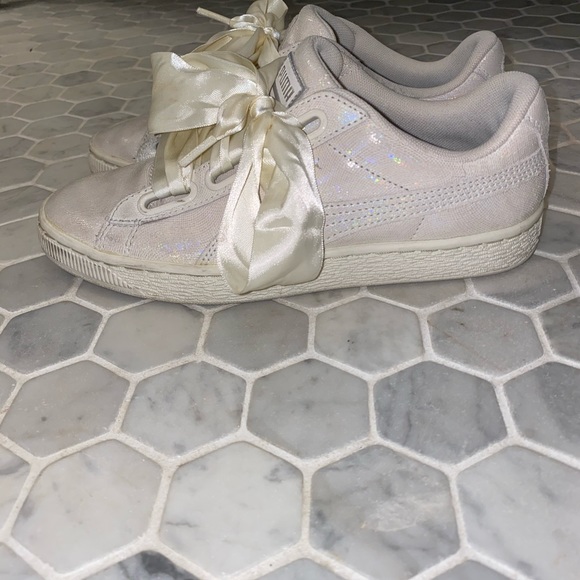 Puma Basket Sneakers Creme Iridencent - Picture 3 of 3